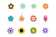 12 Contemporary Flower Icons