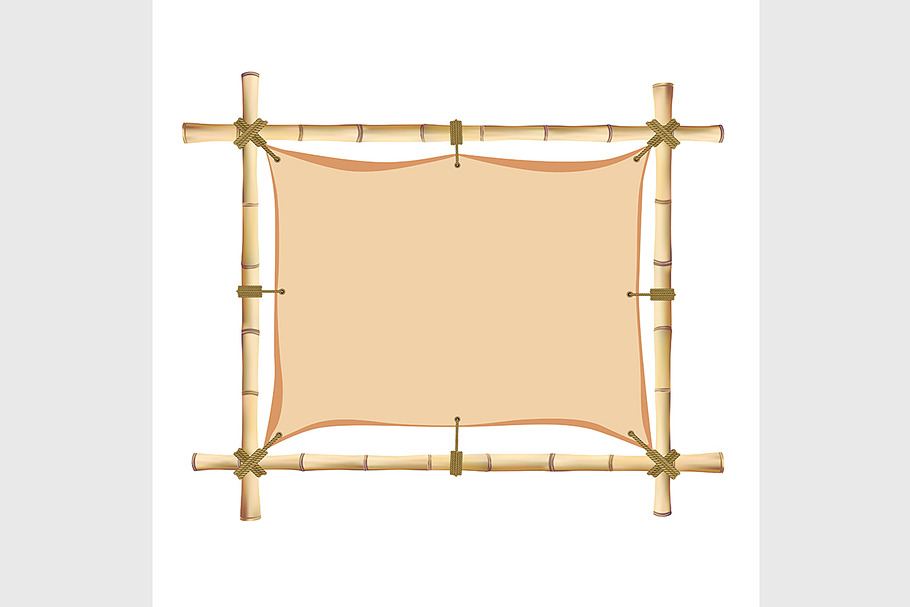 Bamboo frame.