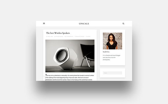 Upscale - Responsive Blog Theme in WordPress Blog Themes - product preview 1