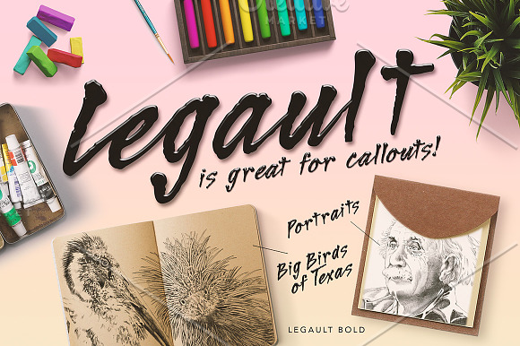 Legault Bold Hand-Drawn Script in Script Fonts - product preview 3