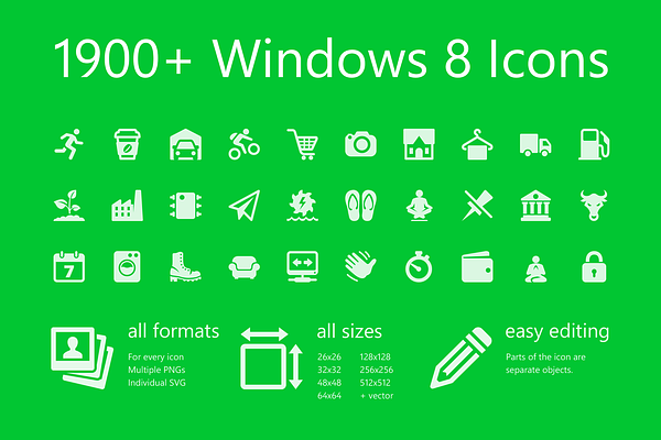 1900+ Windows 8 Icons