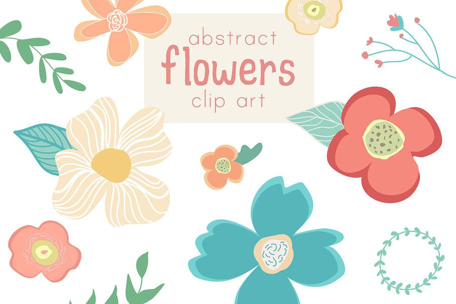 Abstract Flower Clip Art & Vector
