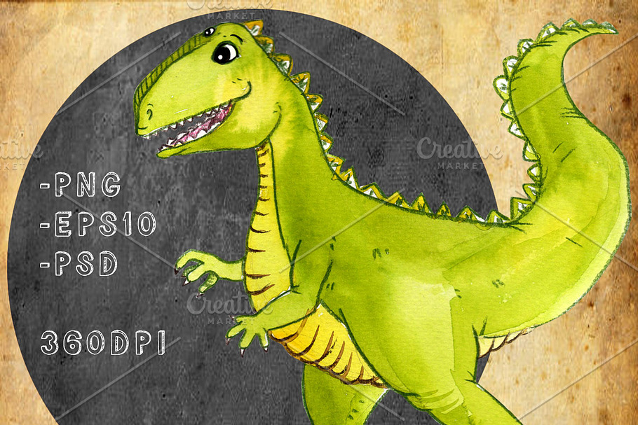 Friendly Dinosaurs Set in Illustrations - product preview 8