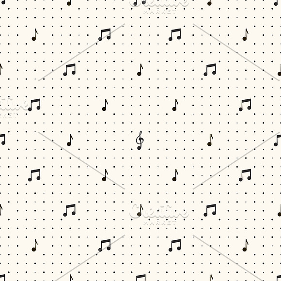 Set of 8 Music Seamless Patterns in Patterns - product preview 2