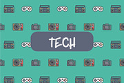 Tech icon pattern