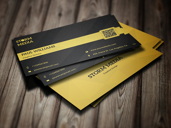 Minimal Corporate Business Card V6 in Business Card Templates - product preview 5