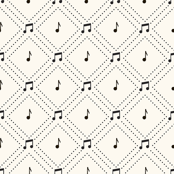 Set of 8 Music Seamless Patterns in Patterns - product preview 4