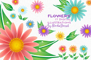 Flowers - digital illustrations