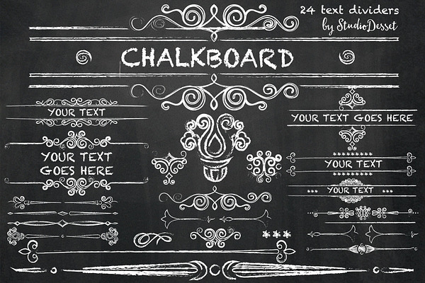 Chalkboard - Text Dividers