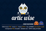 Artic Wise Owl Logo Design