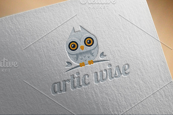 Artic Wise Owl Logo Design in Logo Templates - product preview 2