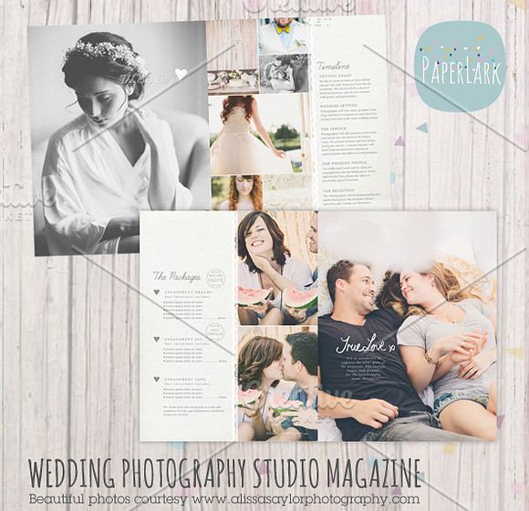 PG009 Wedding Photography Magazine in Magazine Templates - product preview 3