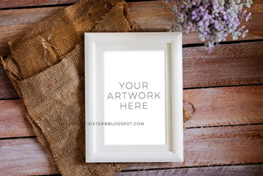  White styled frame mock up in Print Mockups - product preview 8