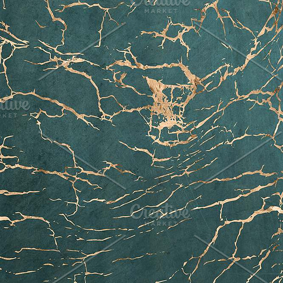 Petrol Emotions Gold Marble & Geodes in Patterns - product preview 1