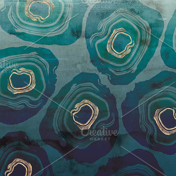 Petrol Emotions Gold Marble & Geodes in Patterns - product preview 5