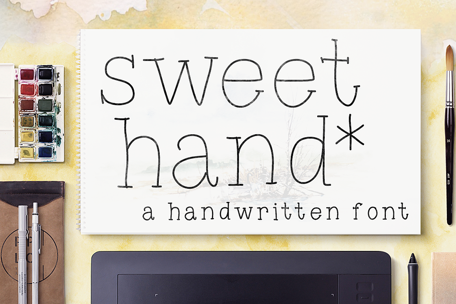 Sweet Hand in Display Fonts - product preview 8