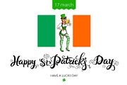St. Patrick's Day lettering vector 
