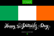 St. Patrick's Day lettering vector