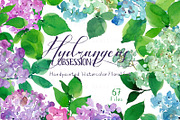 Hydrangeas Obsession - Watercolor