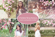 "Under Magnolia" photo overlays set