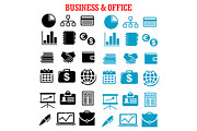 Business and office icons