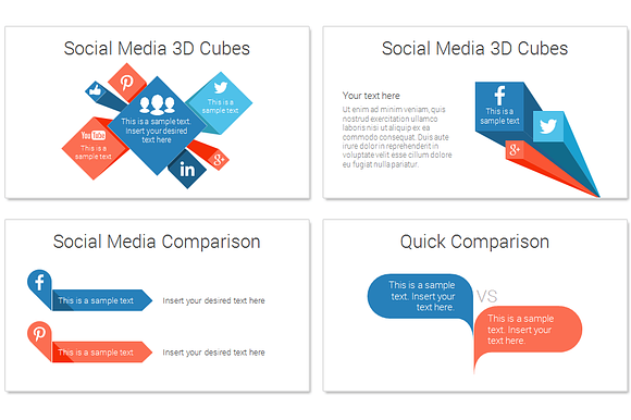 Social Media PowerPoint Infographics in Presentation Templates - product preview 5