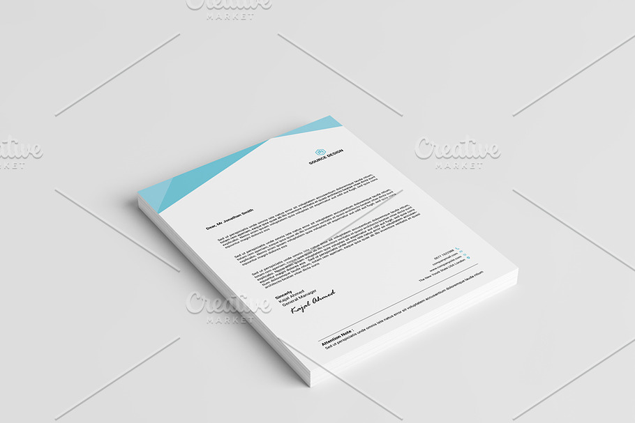 New Abstract Style letterhead