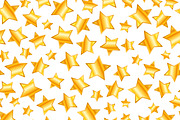 golden stars on white pattern