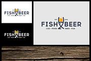 Fish and Beer Pub Logo