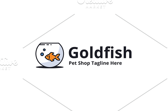 Goldfish Logo Template in Logo Templates - product preview 2