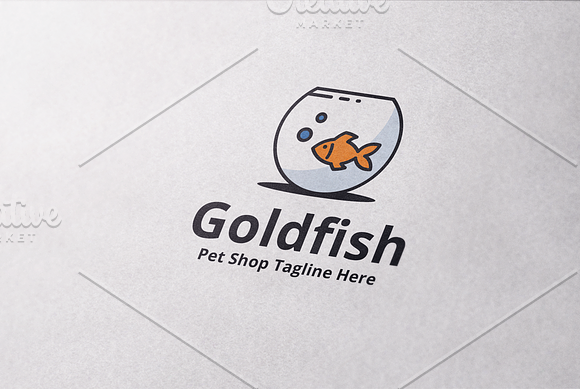 Goldfish Logo Template in Logo Templates - product preview 3