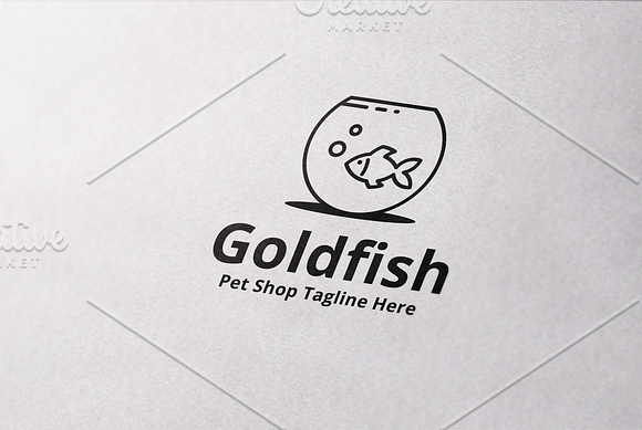 Goldfish Logo Template in Logo Templates - product preview 4