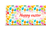 Happy Easter bright banner 