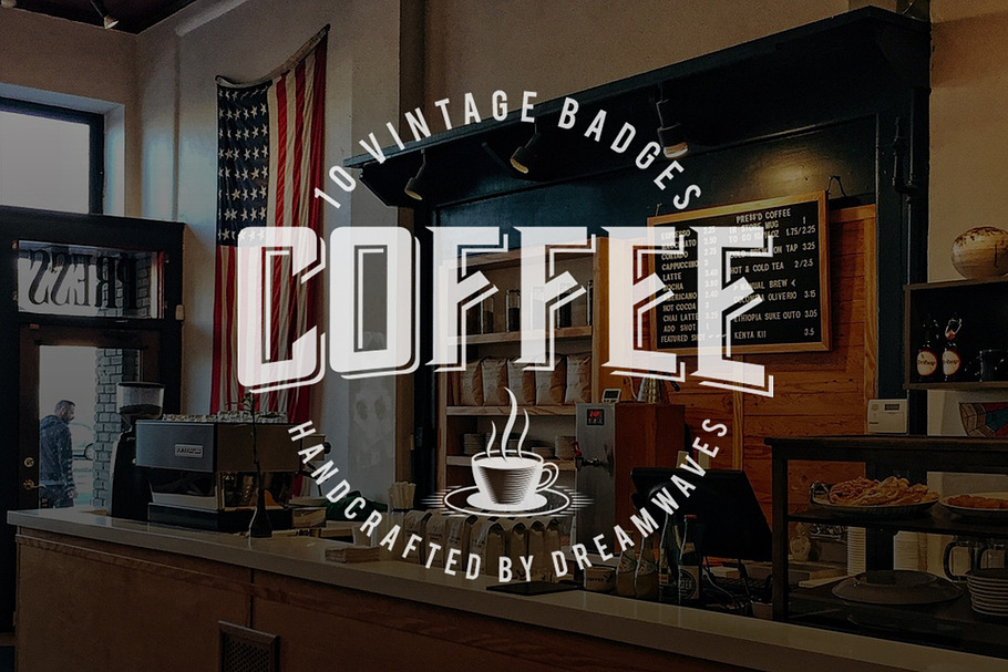10 Vintage Coffee Logo Badges in Logo Templates - product preview 8