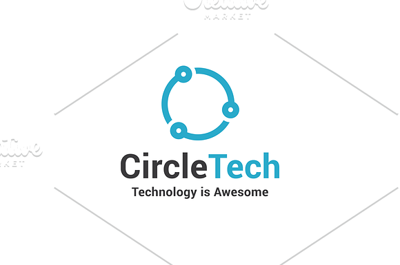 Circle Tech Logo Template in Logo Templates - product preview 1