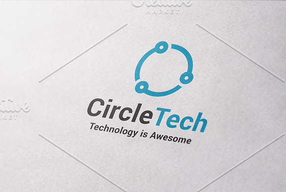 Circle Tech Logo Template in Logo Templates - product preview 3