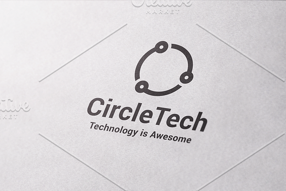 Circle Tech Logo Template in Logo Templates - product preview 4