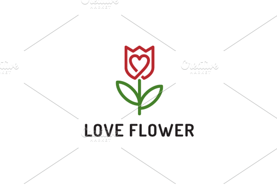 LoveFlower_logo in Logo Templates - product preview 8