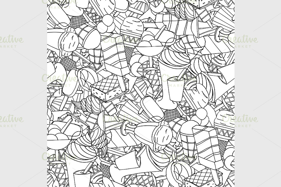 ice cream in Patterns - product preview 8