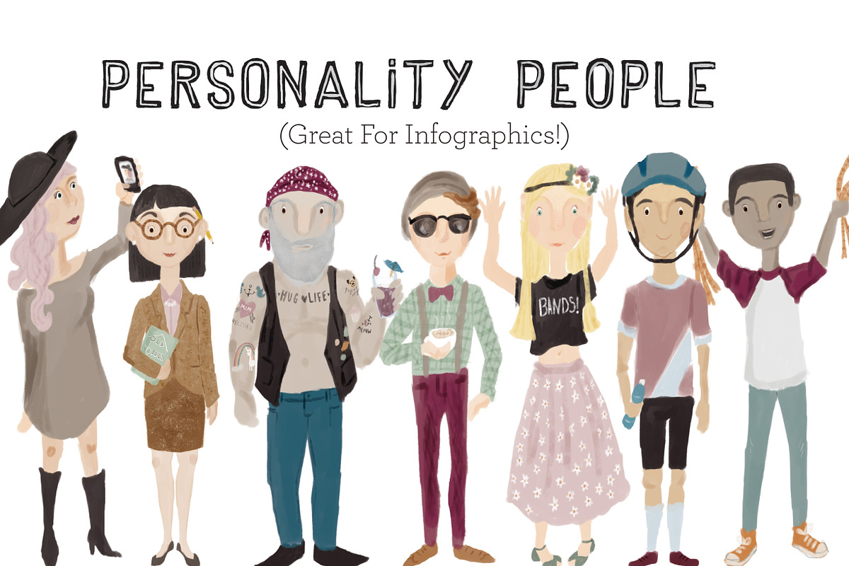 Personality People in Illustrations - product preview 8