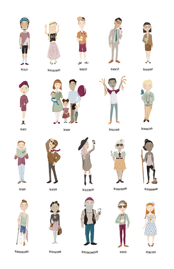 Personality People in Illustrations - product preview 1