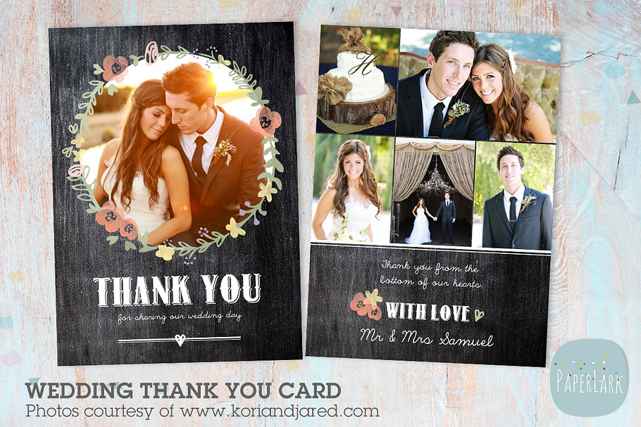 AW012 Wedding Thank You Card