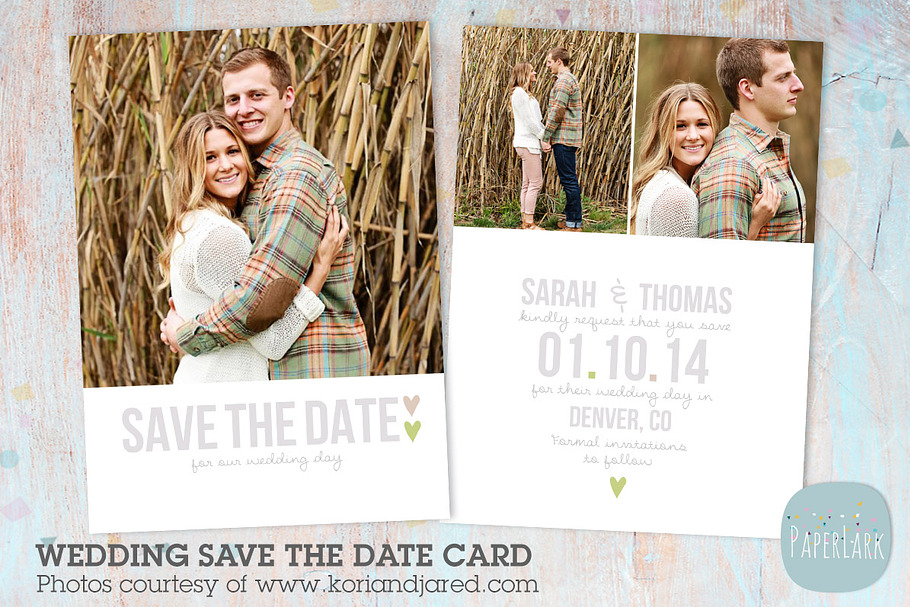 AW007 Save the Date Card Template