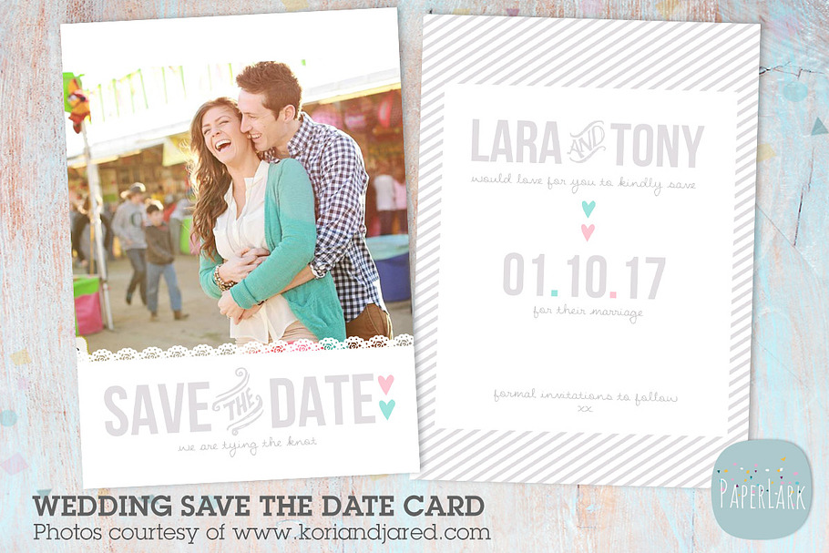 AW004 Save the Date Card Template