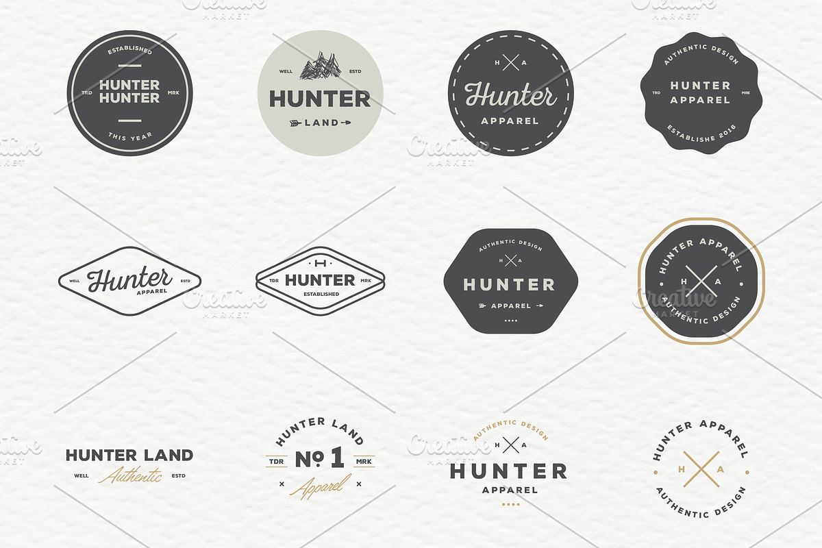 Retro Badges Logo Bundle in Logo Templates - product preview 8
