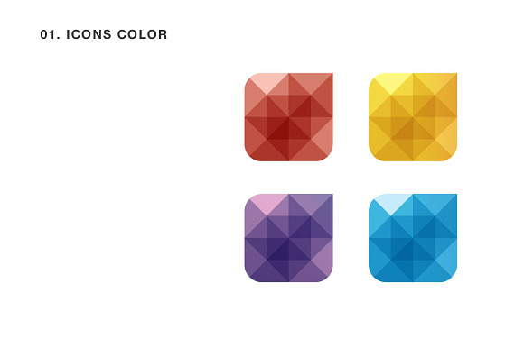 Geometric Icon Set for Web Design in Graphics - product preview 1