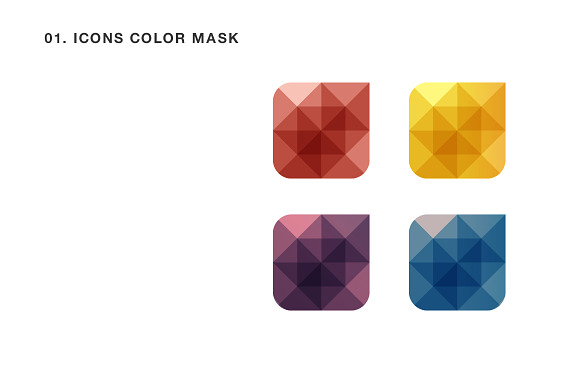 Geometric Icon Set for Web Design in Graphics - product preview 2