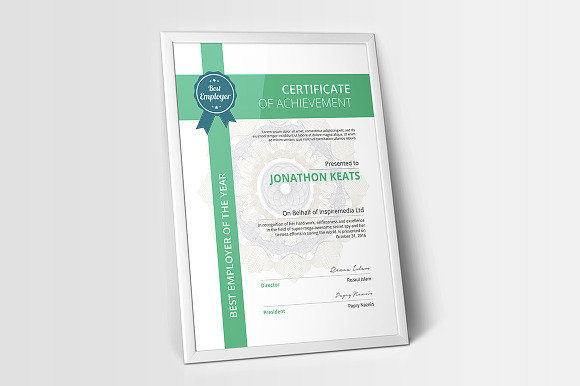 Multipurpose Certificate 02 in Stationery Templates - product preview 5
