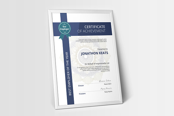 Multipurpose Certificate 02 in Stationery Templates - product preview 6