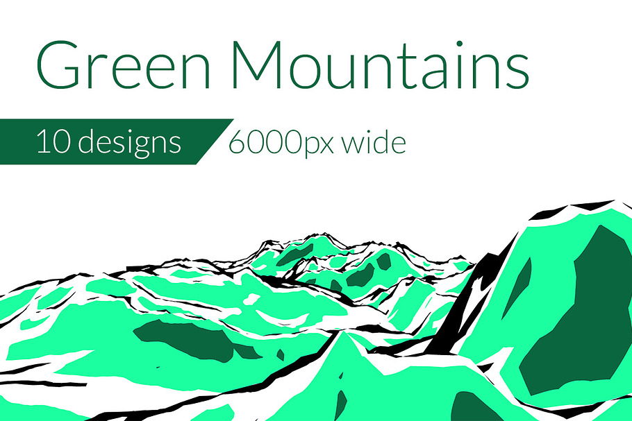 Green Mountains in Illustrations - product preview 8